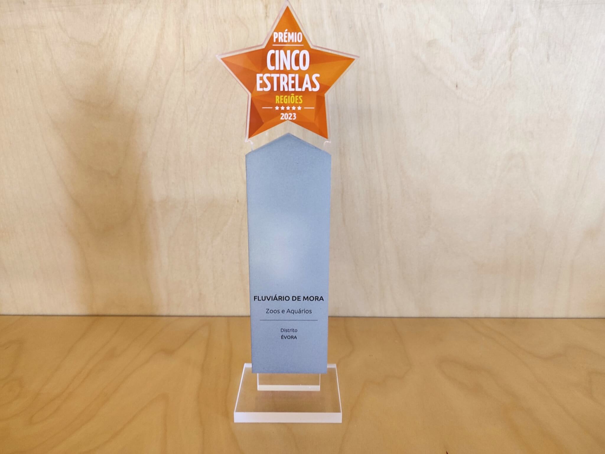 Premio 5 estrelas Fluviario de Mora scaled