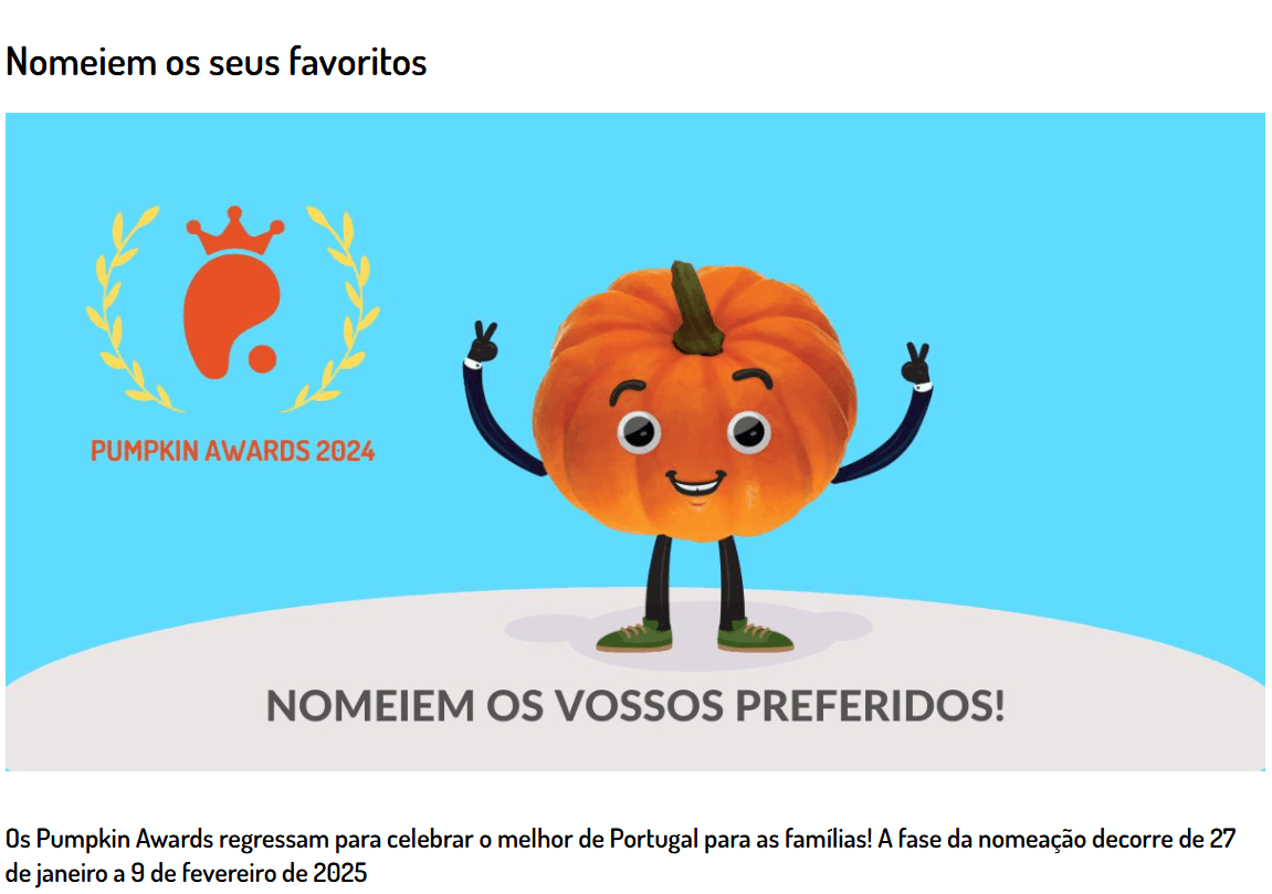Nomeacao Pumpkin Awards 2024