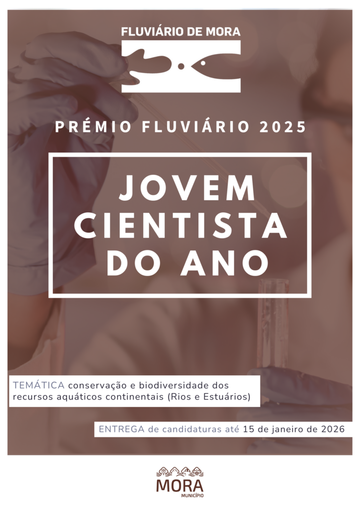 Prolongado o período de candidaturas ao Prémio Fluviário 2025 - Jovem Cientista do Ano Premio Fluviario 2025 cartaz