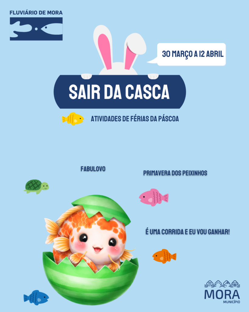 Atividades Pascoa 2026 Fluviario de Mora Instagram